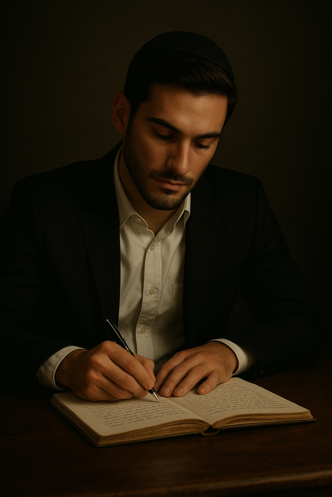 Moses Writing into his Journal